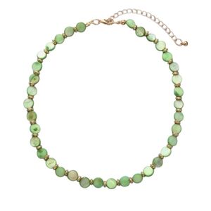 ▪️Green mother of pearl necklace
